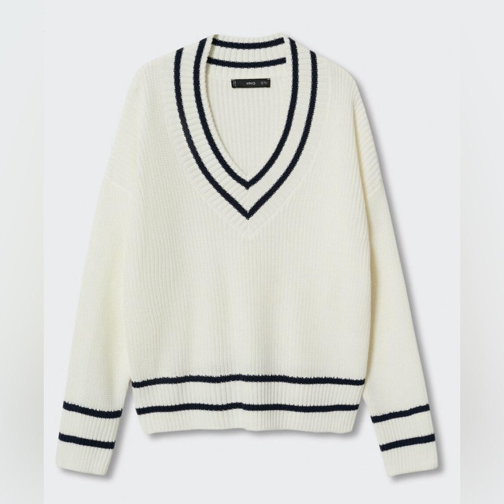 MANGO V-Neck Oversize Sweater